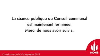 Conseil Communal Du 16 Septembre 2025