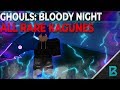 SHOWCASING (almost)ALL THE SUPER RARE / LEGENDARY KAGUNES! | Ghouls : Bloody Nights | ROBLOX