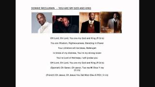 Watch Donnie Mcclurkin You Are My God And King video
