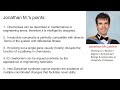 A Response to Jonathan M on Bacterial Chemotaxis