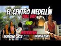 El Centro Medellín Colombia 2023 Girl Interviews Transexual Plaza Botero BUSY DAY and NIGHT