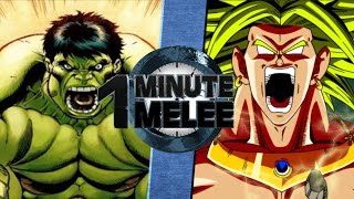 One Minute Melee S4 EP2 - Hulk Vs Broly (Marvel vs DBZ)