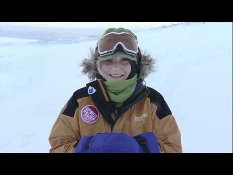 Helen Skelton Completes Polar Challenge Sport Relief 2012