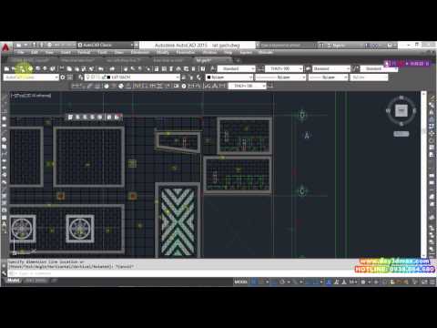 Dạy học autocad tại Tphcm 17 : P1 triển khai bản vẽ kiến trúc bằng XREFS drawing detail in autocad