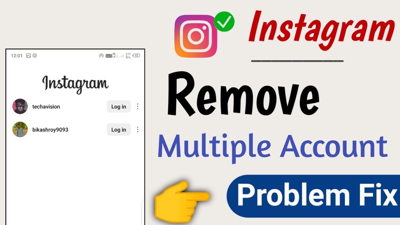 Remove Multiple Account In Instagram How to delete Remove Multiple Account In Instagram How to delete