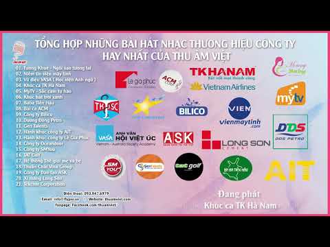 TỔNG HỢP NHỮNG BÀI HÁT THU ÂM NHẠC THƯƠNG HIỆU CỦA THU ÂM VIỆT & ĐỐI TÁC I THU ÂM VIỆT