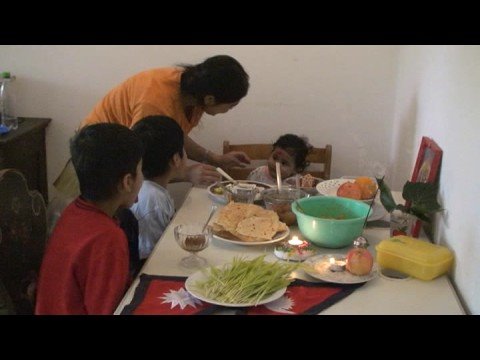 The Pasni (rice feeding) ceremony for Aarju