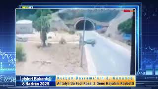 Kurban Bayrn 3. Gününde Antalyada Feci Kaza 2 Genç Hayatını Kaybetti