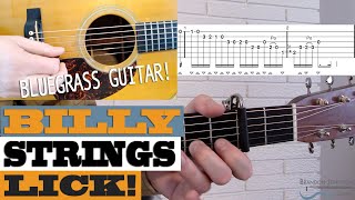 LICK #15 - Billy Strings | Bluegrass Guitar Lesson with TAB