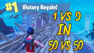 1vs9 in 50v50 | Fortnite battle royale gameplay | Fortnite troll | Fortnite fail & win | wtf & funny