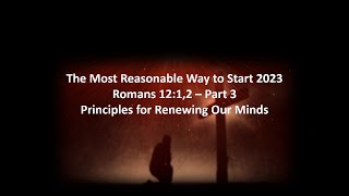 Principles for Renewing Our Minds