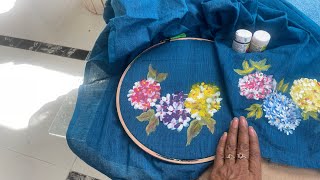 How To Paint Hydranges Flowers Paint Kamatham