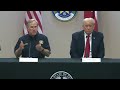 Governor Abbott holds a Border Security Briefing with President Donald J. Trump
