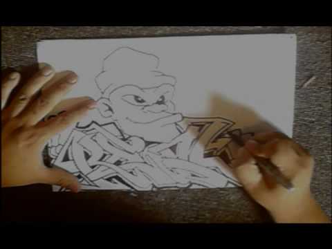 how to draw graffiti (HQ). 5:51. graffti character by wizard.