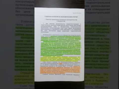 Привлечение к субсидиарной ответственности учредителя Каллистрон
