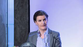 Welcome Steffi Czerny, Dld & Ana Brnabic, Prime Minister Of Serbia Dld Belgrade