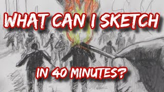 What Can I Draw In 40 Minutes With Both Hands?