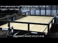 2014 Novae Sure-Trac 7' X 12' Utility Trailer Tube Top ANGLE