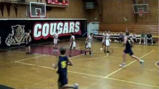 Chris Viall hits jumper over Scotts Valley at SLV, 12-11-09