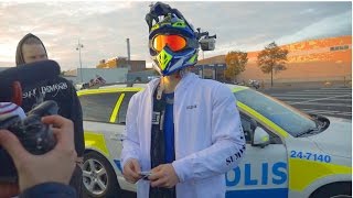 Supermoto Vs. The Swedish Police 2 Busted For Real Funny Bldh