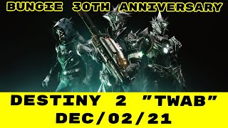 Bungie 30th Anniversary Info / Moments of Triumph / Destiny 2 TWAB