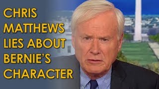 Chris Matthews lies about Bernie Sanders not helping people in hour of need