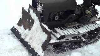 самодельный минитрактор MINI DOZER