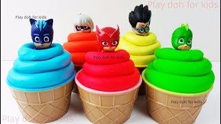 Pj Masks Learn Colors Play Doh Ice Cream Surprise Eggs Finger Family Nursery Rhymes Toys For Kids
