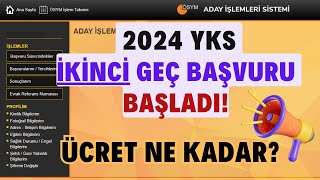 2024 Yks İki̇nci̇ Geç Başvuru Başladi. 2024 Yks İki̇nci̇ Geç Başvuru Nasil Yapilacak? Ücreti̇ Ne Kadar?