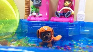 Paw Patrol Pool Party - Where Is Tracker The New Pup?
