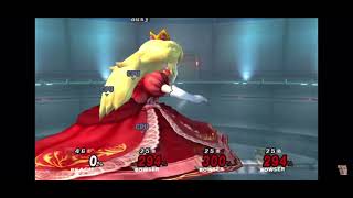 Ssbb Giant Growing Peach Bullies 3 Bowsers W Final Smashes On