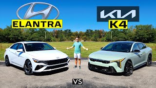 Rare Affordable Cars -- 2025 Kia K4 Vs. 2025 Hyundai Elantra Comparison
