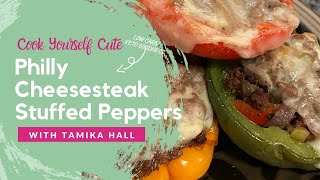 Philly Cheesesteak Stuffed Peppers (Low Carb/ Keto)