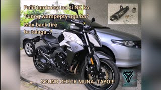Sound Check Sc Project Exhaust Pipe With & Wo Resonator For Nk400