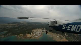 Landing in Rijeka LDRI with a Cessna P210 Silver Eagle on a rainy day