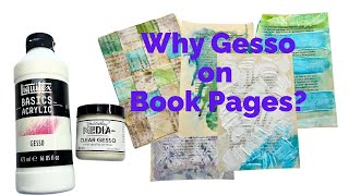 Why You Should Try Gesso On Your Next Junk Journal Project For Amazing Results - Quick Tutorial
