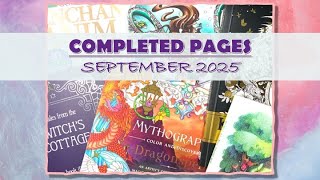 Completed Colouring Pages September 2025 Adult Colouring