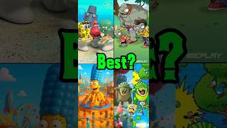 Spongebob Vs Homer Vs Plants Vs Zombies Who Did It Best? Funny Animation Meme