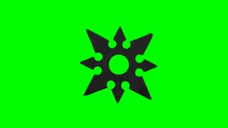 Ninja Shuriken Throwing Rotation - Freehdgreenscreen Footage