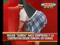 Hiper-obesa hace un strip-tease en el programa de Anabela Ascar