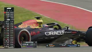 Max Verstappen Vs Charles Leclercsprint Race F1 Circuit Of Americas Us Texas 2025