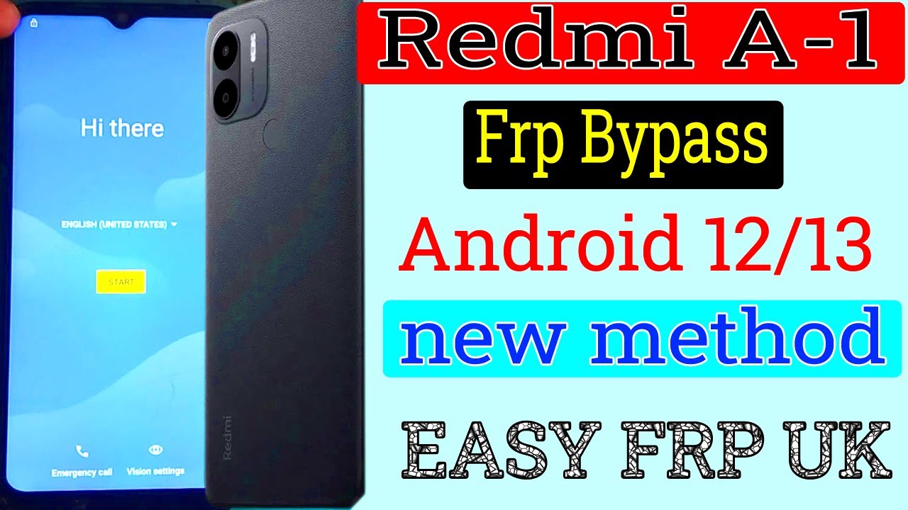 How to Remove Google Account on Redmi A1 | FRP Bypass How to Remove Google Account on Redmi A1 | FRP Bypass