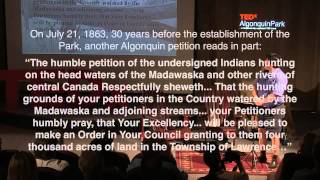 The Algonquins And Algonquin Chief Kirby Whiteduck At Tedxalgonquinpark