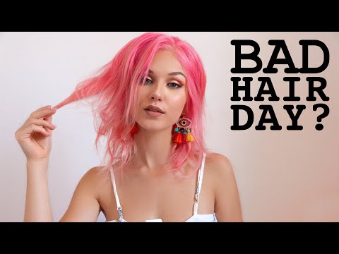 4 'BAD HAIR DAY' NO HEAT HAIRSTYLES - YouTube