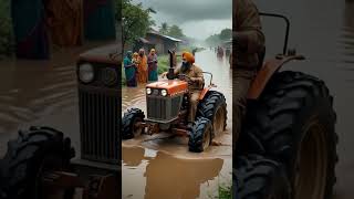 H Farmer Shows His Flooded Village Emotional Tractor Scene Hfarmer