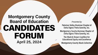 April 25 Board of 教育 Candidates Virtual Forum