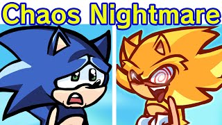 Friday Night Funkin' Chaos Nightmare - Sonic vs Fleetway | Phantasm Song (FNF Mo