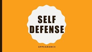 Self Defense Appearance