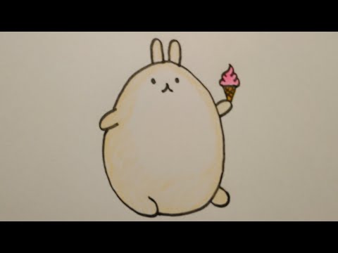 สอนวาดรูปกระต่ายน้อยน่ารัก|Drawing a cute rabbit easybeginer|My Sky Channel.