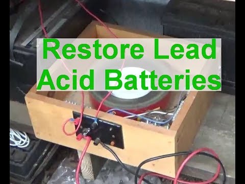 Inside view of lead acid battery before and after desulfator 